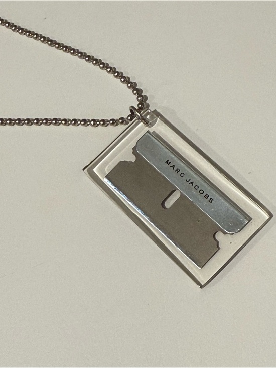 Marc Jacobs Other - Marc Jacobs Special Items LIL WAYNE Silver Razor Blade Necklace